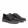 Zapatos casuales para hombre 982 negro combinado-k