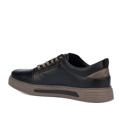Zapatos casuales para hombre 982 negro combinado-k