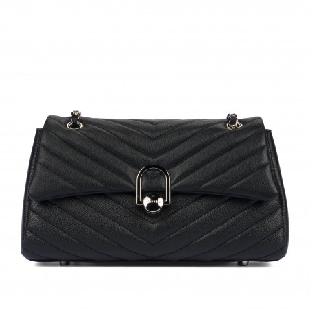 Bolso de mujer de hombro 052g 01 negro