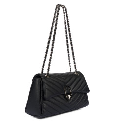 Bolso de mujer de hombro 052g 01 negro