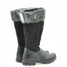 Botas mujer 3224 negro combinado