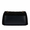 Bolso de mujer de hombro 052g gamuza negra