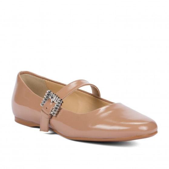 Bailarinas mujer 1319 charol beige