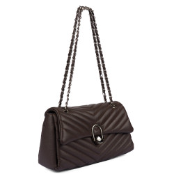 Bolso de mujer de hombro 052g 01 testa di moro