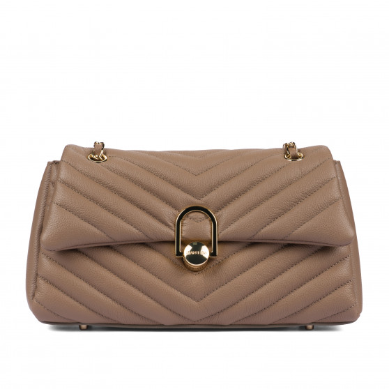 Bolso de mujer de hombro 052g capuchino