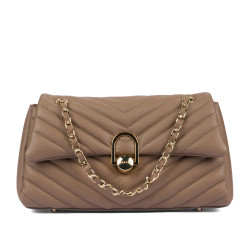 Bolso de mujer de hombro 052g capuchino
