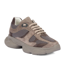 Zapatillas deportivas para mujer 6102 arena de ante combinado