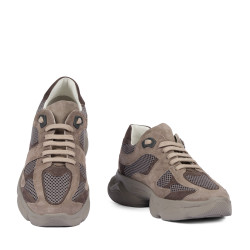 Zapatillas deportivas para mujer 6102 arena de ante combinado
