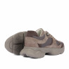 Zapatillas deportivas para mujer 6102 arena de ante combinado