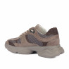 Zapatillas deportivas para mujer 6102 arena de ante combinado