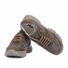Zapatillas deportivas de mujer 6102 arena velur combinado 01