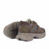 Zapatillas deportivas de mujer 6102 arena velur combinado 01
