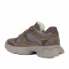 Zapatillas deportivas de mujer 6102 arena velur combinado 01