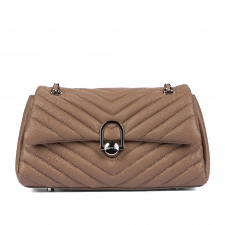 Bolso de mujer para el hombro 052g 01 capuchino