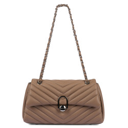 Bolso de mujer para el hombro 052g 01 capuchino