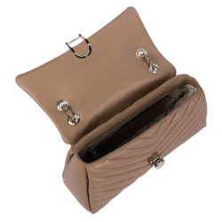 Bolso de mujer para el hombro 052g 01 capuchino