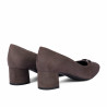 Zapatos de mujer 1375 arena de ante