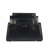Bolso de mujer de hombro 041g croco negro