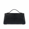 Bolso de mujer de hombro 041g croco negro