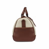 Bolso de viaje 305g beige+marrón