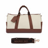 Bolso de viaje 305g beige+marrón