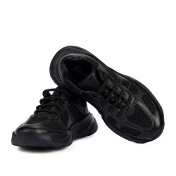 Zapatos para niños 2034 negro combinado