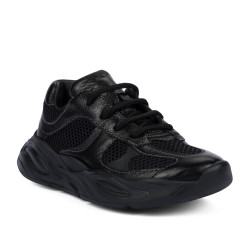 Zapatos para niños 2034 negro combinado