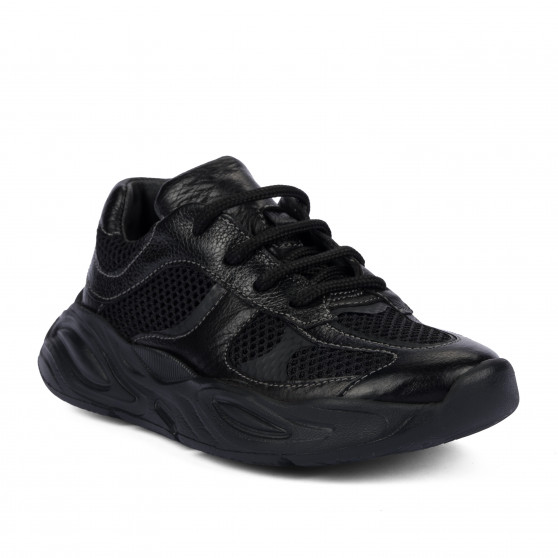Zapatos para niños 2034 negro combinado