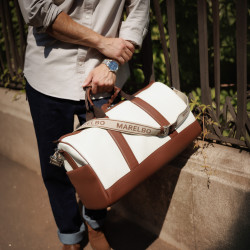 Bolso de viaje 305g 01 beige+marrón lifestyle