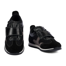 Zapatos para niños 2032 negro combinado