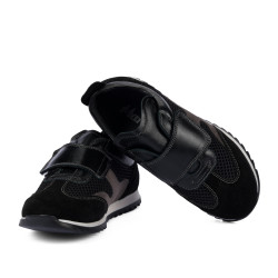 Zapatos para niños 2032 negro combinado