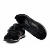 Zapatos para niños 2032 negro combinado