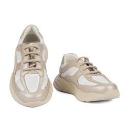 Zapatos para niños 2034 beige combinado