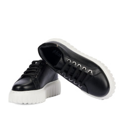 Zapatillas deportivas mujer 6105 negro combinado