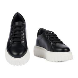 Zapatillas deportivas mujer 6105 negro combinado