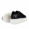 Zapatillas deportivas mujer 6105 negro combinado