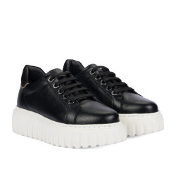 Zapatillas deportivas mujer 6105 negro combinado
