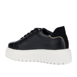 Zapatillas deportivas mujer 6105 negro combinado