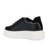 Zapatillas deportivas mujer 6105 negro combinado