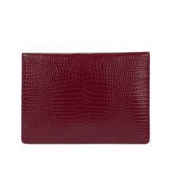 Funda para portátil 309g croco burdeos