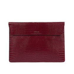 Funda para portátil 309g croco burdeos