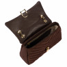 Bolso de mujer tipo bandolera 052g de ante color café