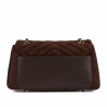 Bolso de mujer tipo bandolera 052g de ante color café