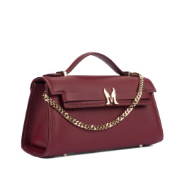 Bolso de hombro de mujer 041g burdeos