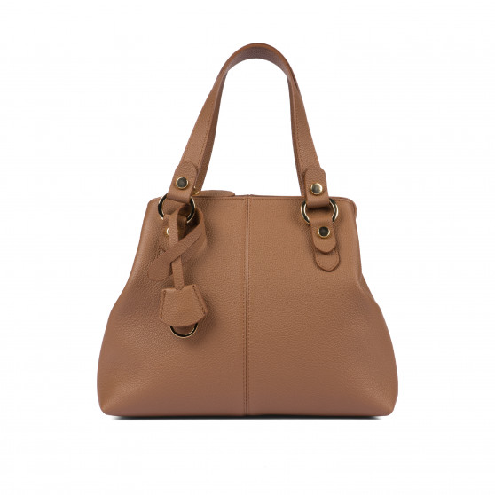 Bolso de mujer de hombro 004-1g marrón dorado