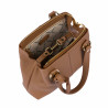 Bolso de mujer de hombro 004-1g marrón dorado