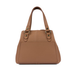 Bolso de mujer de hombro 004-1g marrón dorado