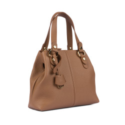 Bolso de mujer de hombro 004-1g marrón dorado