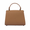 Bolso de hombro para dama 032g 01 marrón dorado
