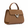 Bolso de hombro para dama 032g 01 marrón dorado